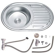 Edelstahlspüle 77CM