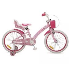 Byox Kinderfahrrad 20 Zoll Puppy, Stützräder, Frontkorb, Puppensitz ab 6 Jahre