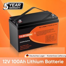 LiFePO4 Akku 12V 100Ah Lithium