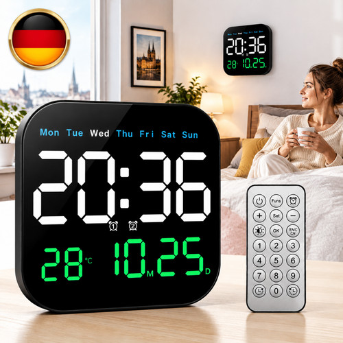 Große digitaluhr wanduhr - große,