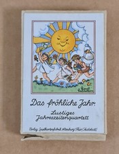 Quartettspiel Das fröhliche Jahr - Lustiges Jahreszeitenquartett - 48 Karten