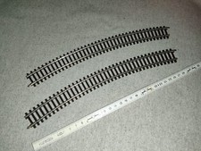 (216) 2 x Märklin H0 K-Gleis, gebogen, Art.Nr.: 2141