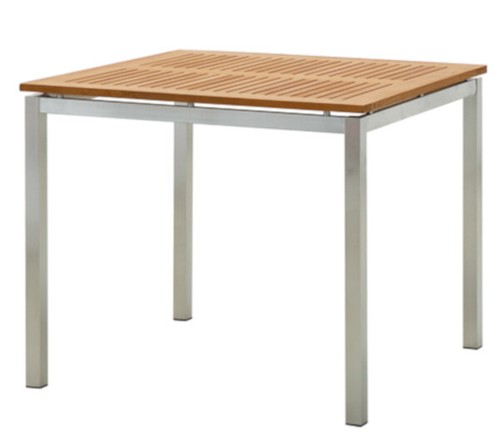 Edelstahl teak gartentisch - edelstahl,