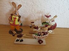 Filigrane Osterdeko Metall Dekofigur Dekohase Tischdeko Hase Osterhase Ostern