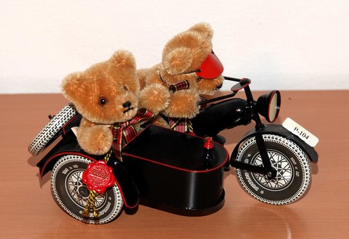 Blechspielzeug motorrad tucher - blechspielzeug,