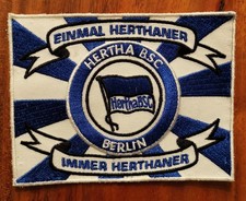Aufnäher Hertha BSC Berlin "Einmal Herthaner Immer Herthaner" Kutte Patch