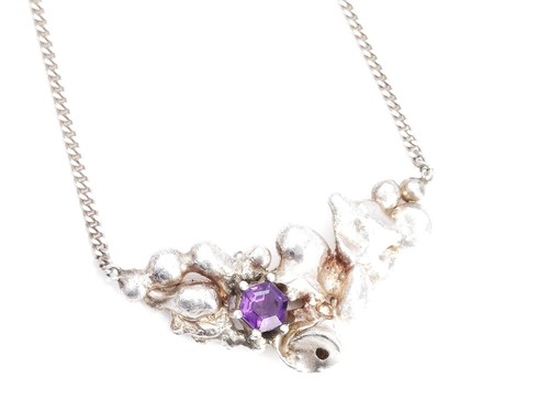 925 silber collier mit - 925,