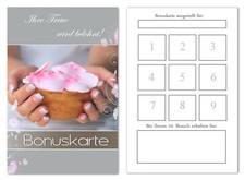 250 x Bonuskarten Kundenkarten