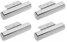 4x Möbelfuß 40 mm Tischbeine Möbelfüße Sockel Fuß Schrank chrom poliert Sofa