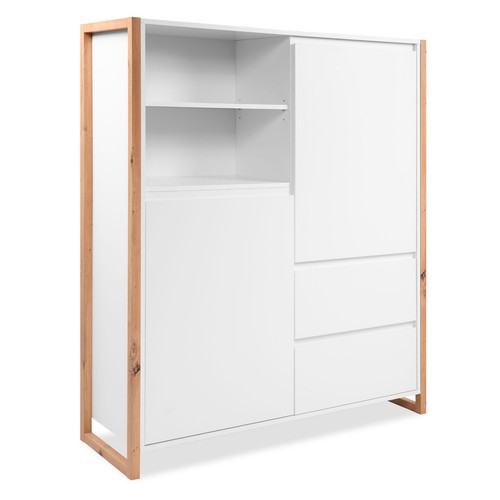 Highboard denver weiß - -,