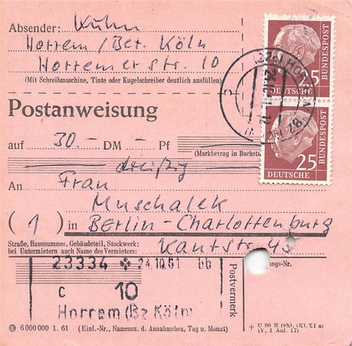 167183 bund postanweisung - 167183),