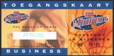 EIFFELTÜRME Nijmegen vs Omniworld TICKET Spiel 2003 Eredivisie Basketball Finale