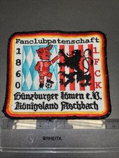 TSV 1860 MÜNCHEN  Aufnäher Fan Club Patenschaft FCK Kaiserslautern Aschbach