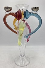 Borek Sipek mundgeblasen Kerzenleuchter und Vase signiert