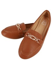 Kamelbraune Ballerinas aus