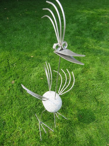 Edelstahl vogel garten - edelstahl,