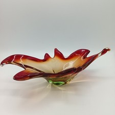 Murano glas schale rot - murano,