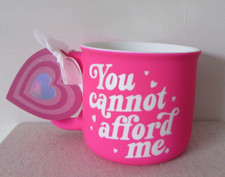 TK Maxx rosa Tasse "You can't