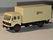 WIKING Mercedes Malteser, LKW mit Ladebordwand!!! Unikat selten,  H0 1:87