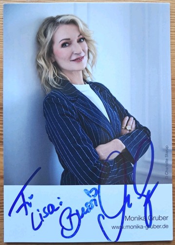 Monika gruber orig autogramm - monika,
