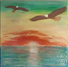 Acrylbilder handgemalt mit