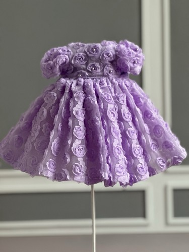 Lila puppenkleid luxus design - lila,