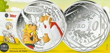 10 Euro Frankreich 2023 - Asterix und Obelix - Humour - Silbermünze