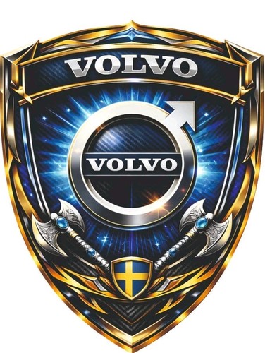 Volvo aufkleber 72mm - volvo,