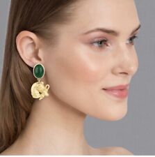 ohrstecker In Dunkelgrün Mit Jagdhund Ohrringe NEU! Ungetragen!