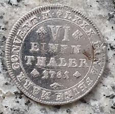 Braunschweig-Wolfenbüttel 1/6 Taler 1781 MC Karl Wilhelm Ferdinand 1780-1806.