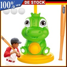 Kinder Baseball-Übungsset: Wurfmaschine, 3 Bälle und Schläger - Outdoor-Fun