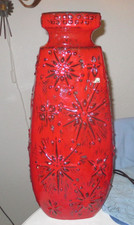 Scheurich Vase Bodenvase rot