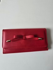 Damen Geldbörse rot Retro mit dekorativer Schleife 19x11 von Witt Weiden