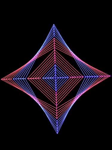 Schwarzlicht fadendeko - schwarzlicht, 2d