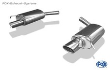  Duplex Sportauspuff Mercedes C-Klasse Coupe W204 C350 für AMG-Paket115x85mm