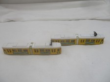 2 x SIKU 1615 Modell Straßenbahn „Grüne Welle in Berlin – Berlin Dufte Gelb/weiß
