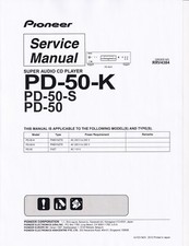 Service Manual-Anleitung für Pioneer PD-50 