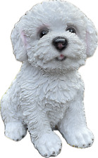 Bichon Frise 3243 Hund Gartenfigur Deko Welpe