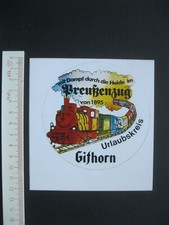 Preußenzug von 1895 Urlaubskreis Gifhorn Sticker Aufkleber Reklame Werbung 