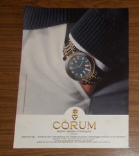 Seltene Werbung vintage CORUM