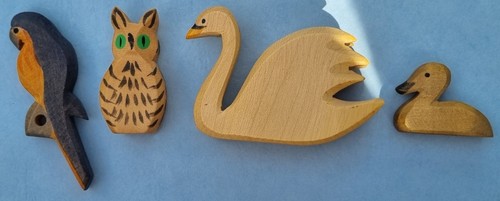 Ostheimer holzfiguren papagei - holzfiguren,