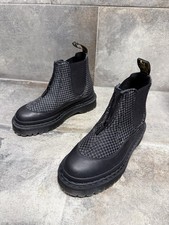 Dr. Martens Black 2976 Bex Ripstop Grid Chelsea Boot Gr. 41 Neu Air wair