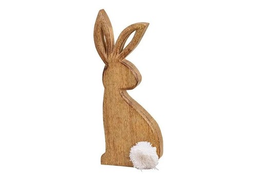 Der sitzende hase aus echtholz - der,