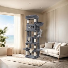 210 cm Kratzbaum für Maine Coons & große Katzen | XXL Katzenturm | OVP & NEU