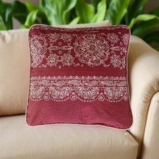 BASSETTI Kissenhülle 40x40 BRENTA R1 Rot KEDER DEKO Bunt Kissen Hülle Bezug NEU