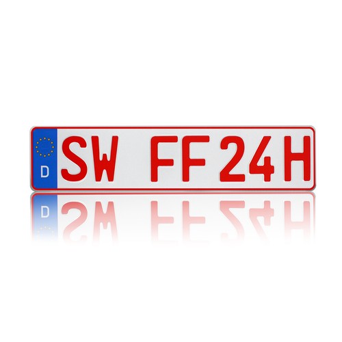 Kfz kennzeichen rot - h-kennzeichen,