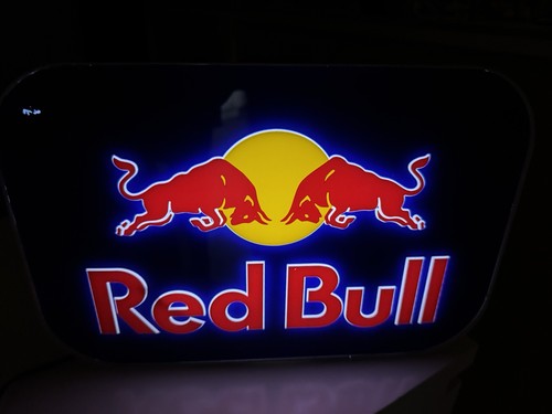 Red bull leuchtwerbung - red,