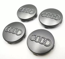 4 x 60mm mattgrau für Alufelgen Nabendeckel Au&di Felgendeckel 4B0601170 DE