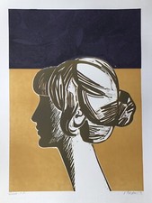 Heinz Friedrich Farbholzschnitt datiert 73 signiert