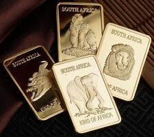 AFRIKA TIERE - MOTIV ZUR AUSWAHL - BARREN - MEDAILLE - 24 KARAT VERGOLDET